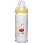 （まとめ買い）チュチュベビー 哺乳びん ミッフィー広口タイプ 耐熱ガラス製 240ml×2セット