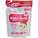 （まとめ買い）ミルふわ 全身ベビーソープ 泡タイプ つめかえ用 400ml×4セット