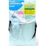 （まとめ買い）フットソリューション ミュールバンドショート・透明 女性用×4セット
