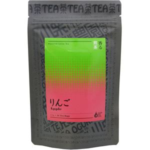 （まとめ買い）香る煎茶 りんご ティーバッグ 2.5g×10包×10セット