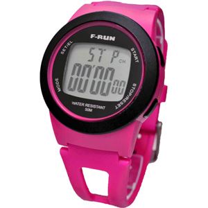 F-RUN(エフラン) ランニング用ウォッチ ラップメモリー10 FRN10MA ピンク