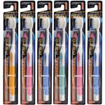 （まとめ買い）エビス リグEXハブラシ 超先細毛 やわらかめ 6本組×6セット