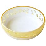 （まとめ買い）ペッツルート おいしく見えるニャン食器 S イエローローズ×2セット