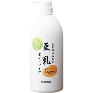 【訳あり・在庫処分】（まとめ買い）大豆のうるおい 豆乳ボディソープ 1000ml×2セット