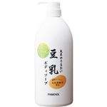 【訳あり・在庫処分】（まとめ買い）大豆のうるおい 豆乳ボディソープ 1000ml×2セット