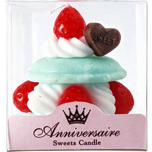 （まとめ買い）kameyama candle house(カメヤマキャンドルハウス) マカロンケーキキャンドル ミント×9セット