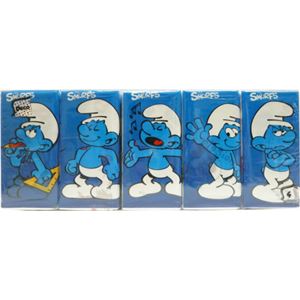 （まとめ買い）ワールドカート ポケットティッシュ スマーフ 10パック×4セット