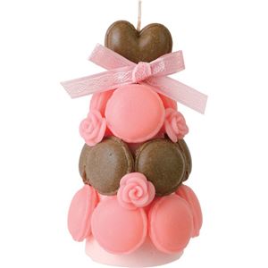 （まとめ買い）kameyama candle house(カメヤマキャンドルハウス) ハートマカロンタワー ショコラピンク×3セット