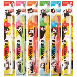 （まとめ買い）エビス くまモン大人用ハブラシ ふつう 6本組×3セット