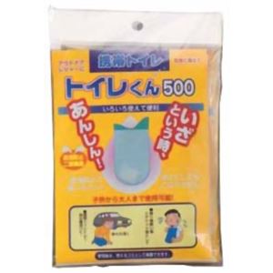 （まとめ買い）携帯トイレ チカ21 逆流防止でスグに固まる トイレくん (500ml)×18セット