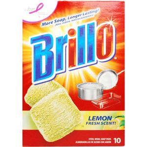 （まとめ買い）Brillo(ブリロ) ソープパッド レモン 10個入×6セット