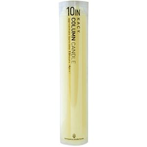 （まとめ買い）10インチコラムキャンドル 4本入 アイボリー×5セット