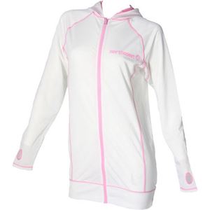 NORTHCOAST ノースコースト 女性用 前ファスナー長袖 ラッシュガード(パーカータイプ) NC-8562 ホワイト L
