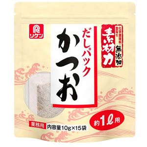 （まとめ買い）リケン 素材力 だしパック かつお 10g×15袋×6セット