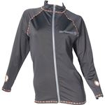 NORTHCOAST ノースコースト 女性用 前ファスナー長袖 ラッシュガード NC-8561 ブラック M