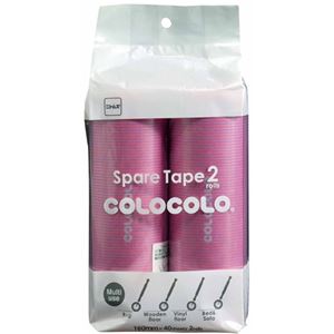 （まとめ買い）スペアテープ コロコロ コロフル 2巻入 ワイン C4498×4セット