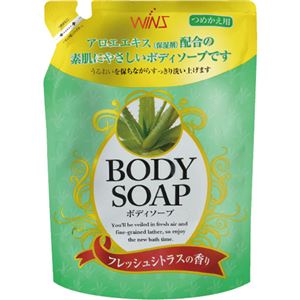 （まとめ買い）WINS(ウインズ) ボディソープ アロエ つめかえ用 400ml×12セット