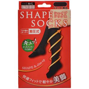 （まとめ買い）着圧シェイプソックス M-L×10セット