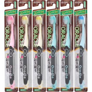 （まとめ買い）エビス オラクルハブラシ・コンパクト やわらかめ 6本組×3セット