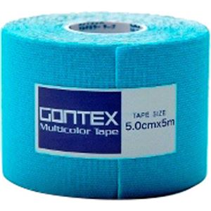 （まとめ買い）GONTEX Multicolor Tape GTRT003BLS ブルー 幅5cm×長さ5m 伸縮性ロールテープ×4セット