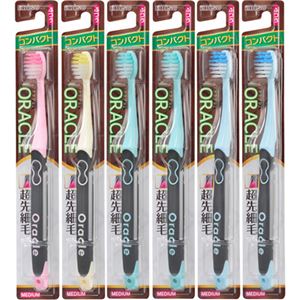 （まとめ買い）エビス オラクルハブラシ・コンパクト ふつう 6本組×3セット