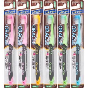 （まとめ買い）エビス オラクルハブラシ・レギュラー やわらかめ 6本組×3セット