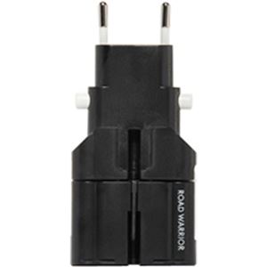 （まとめ買い）デバイスネット マルチ電源変換プラグ ゴーコン 専用ケース付 RW75BK/S ブラック×3セット