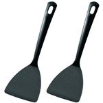 （まとめ買い）焼きそば返し二刀流 2本組 ブラック HS-1491×3セット