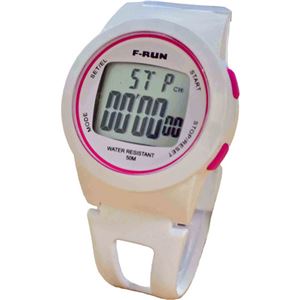 F-RUN(エフラン) ランニング用ウォッチ ラップメモリー10 FRN10WH ホワイト