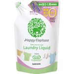 （まとめ買い）ハッピーエレファント 液体洗たく用洗剤 つめかえ用 720ml×8セット