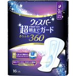 （まとめ買い）ウィスパー 超朝までガード さらふわ360 特に心配な夜用 羽つき 16コ入×15セット