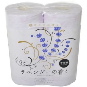 （まとめ買い）ラベンダーの香りトイレットペーパー 4R(ダブル)×10セット