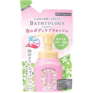 （まとめ買い）バストロジー 泡のボディケアウォッシュ ホワイトフローラルの香り つめかえ用 350ml×12セット