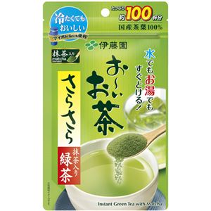 （まとめ買い）おーいお茶 抹茶入りさらさら緑茶 80g×4セット