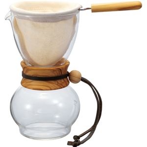 ハリオ ドリップポット・ウッドネック DPW-3-OV オリーブウッド 480ml