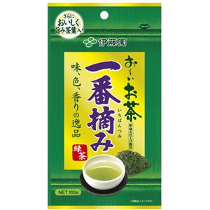 （まとめ買い）伊藤園 おーいお茶 一番摘み緑茶 100g×4セット