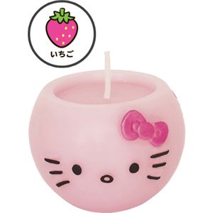 （まとめ買い）kameyama candle house(カメヤマキャンドルハウス) ハローキティアロマキャンドル イチゴ×5セット