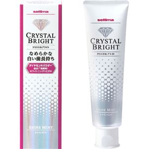 （まとめ買い）セッチマ クリスタルブライト ハミガキ シャインミント 95g×3セット