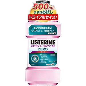 （まとめ買い）薬用リステリントータルケアゼロ 500ml×6セット