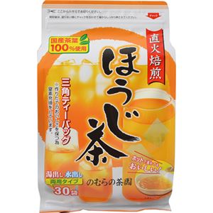 （まとめ買い）のむらの茶園 ほうじ茶 三角ティーバッグ 30袋×10セット