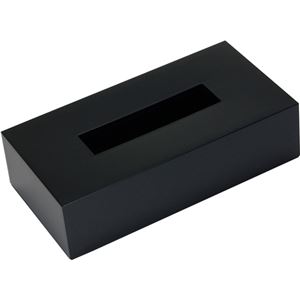 （まとめ買い）nurimono-zakka ティッシュBOXカラー ブラック×3セット
