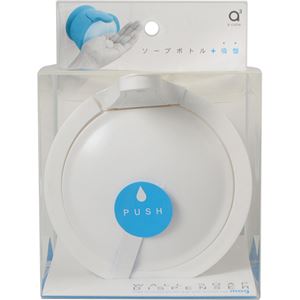 （まとめ買い）サンエイ MOG ウォールソープディスペンサー PW1710-W4 ホワイト×4セット