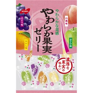 （まとめ買い）【ケース販売】ノーベル やわら果実ゼリー 230g×6袋×3セット