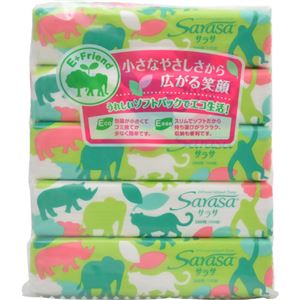 （まとめ買い）サラサ E+Friendソフトパックティシュ 150組入×5パック×22セット
