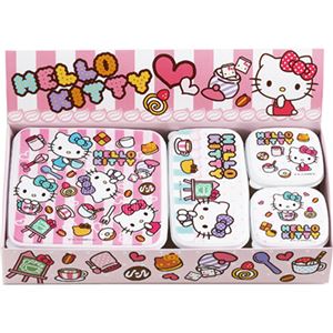 （まとめ買い）タマハシ ハローキティ カフェラブ・シール容器4pcセット・B KT-106×3セット