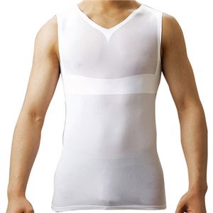（まとめ買い）メンズshiseist(シセイスト) ノースリーブ ホワイト SSTM101 WHT LL×2セット