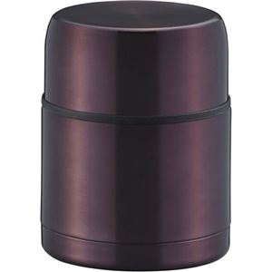 （まとめ買い）グランツ ダブルステンレス 広口フードコンテナ 500ml ディープモカ ND-8402×2セット