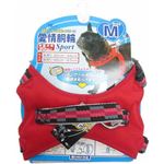 （まとめ買い）愛情胴輪スポーツ 中型犬用(首周り32-44cm、胴回り48-63cm) M 赤 ADS-M/RD×3セット