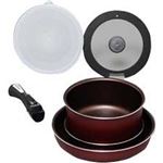 （まとめ買い）アイリスオーヤマ ダイヤモンドコートパン6点セット レッド H-GS-SE6×3セット
