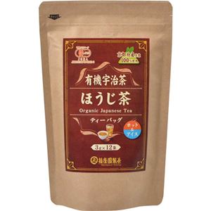 （まとめ買い）播磨園 有機 宇治ほうじ茶ティーバッグ 3g×12袋×10セット